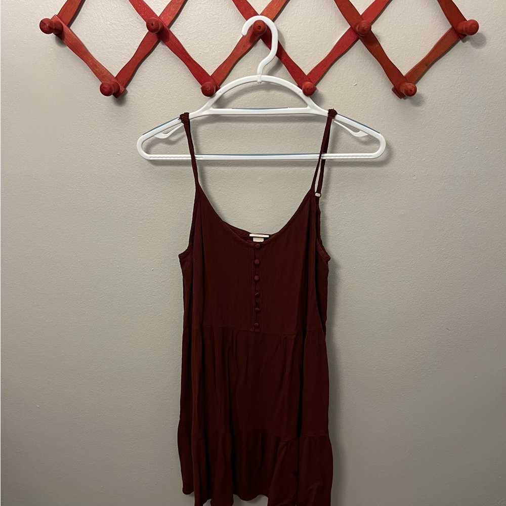 Maroon Casual Dress